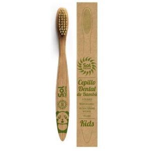 Cepillo Dental de Bambú Para Niños