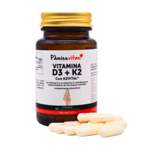 Vitamina D3 + K2 PV (60 cápsulas)