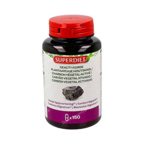 Carbón activo (Superdiet) 150 capsulas